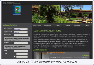 ZOFIA s.c. Strona na platformie nportal.pl